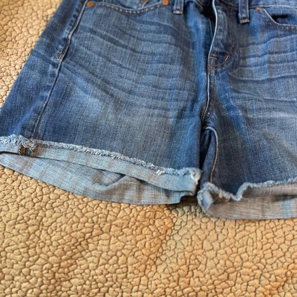 Madewell High-Rise Denim Cut Off/cuff Shorts Sz 27, 4” Inseam - Picture 12 of 12